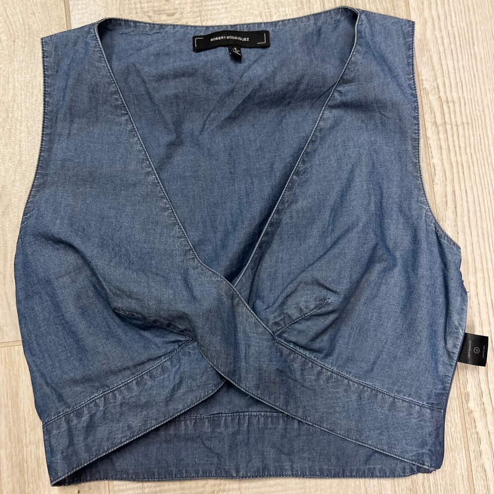 Robert Rodriguez Demin Crop top